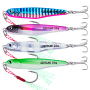 Goture Metal Jig Set 15g / 20g / 30g Shore Jigging Vertical Throw Fishing Lures